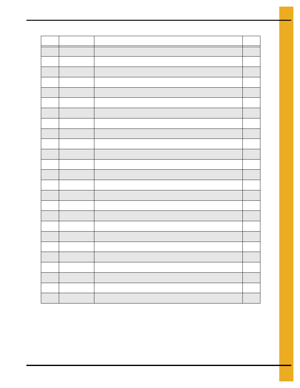Parts list | Grain Systems PNEG-1853 User Manual | Page 75 / 78