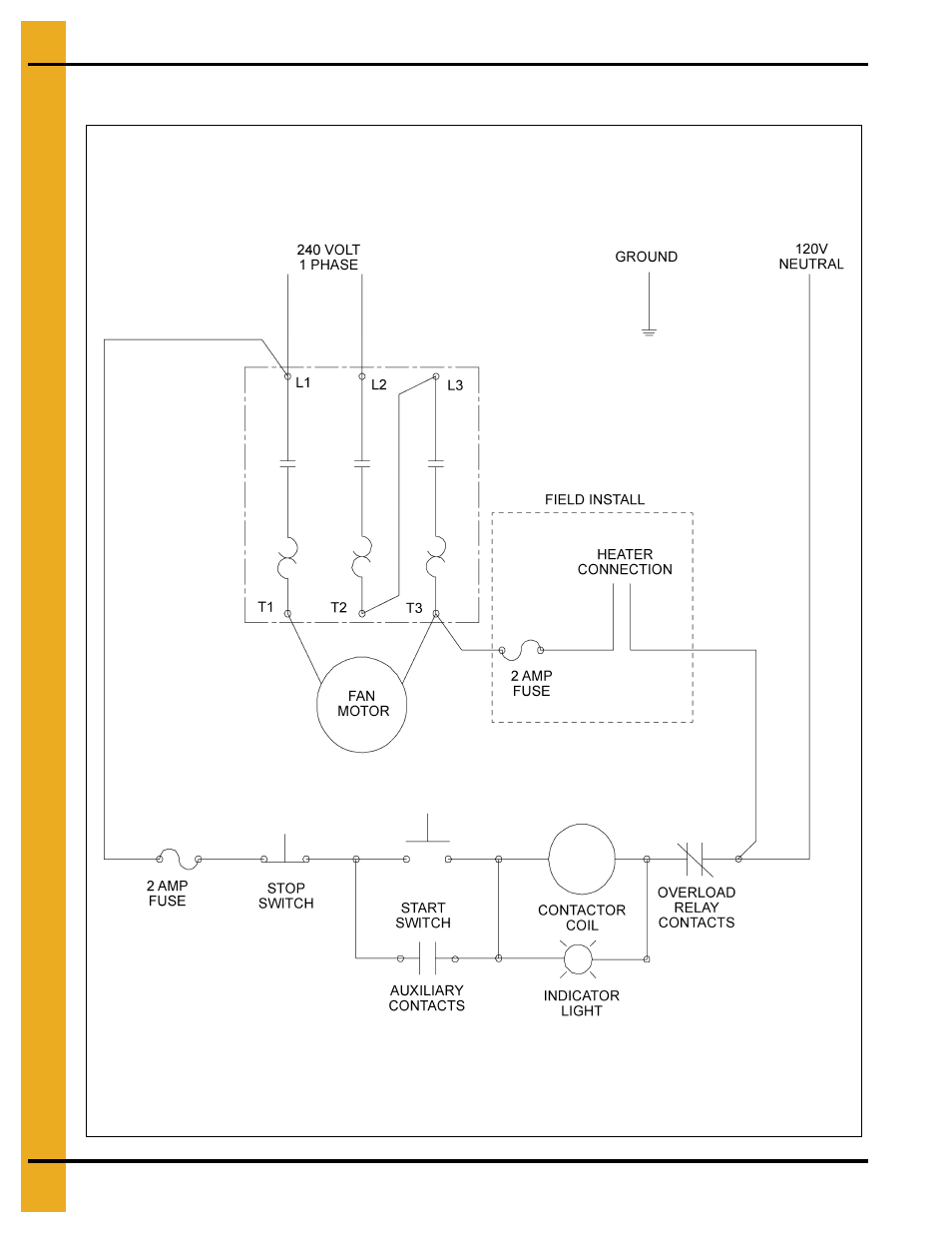 1 phase 230 volt schematic | Grain Systems PNEG-010 User Manual | Page 30 / 40