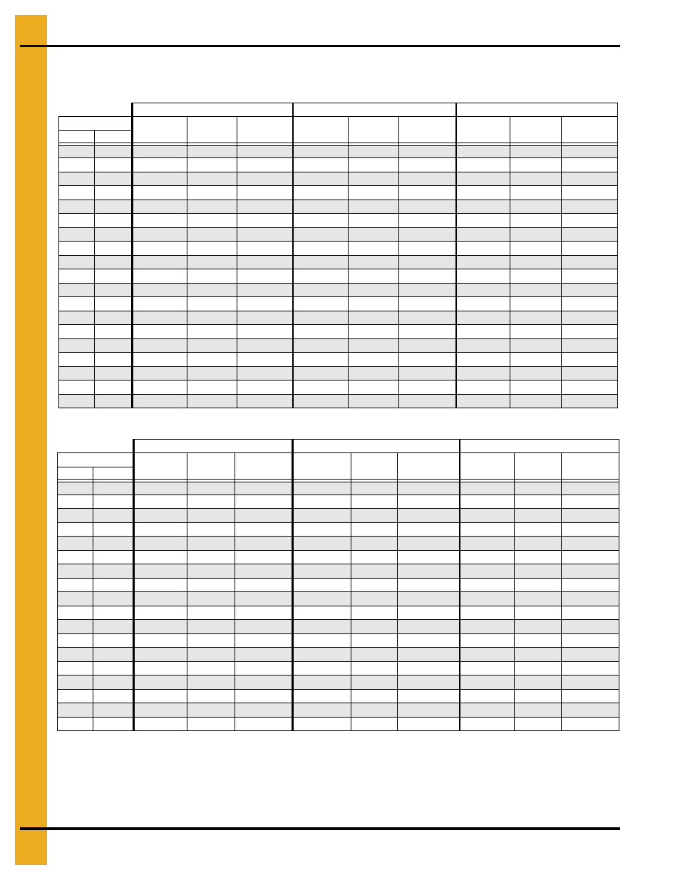 Drying time table…… 8 and 2125, Drying time table | Grain Systems PNEG-1915 User Manual | Page 34 / 90