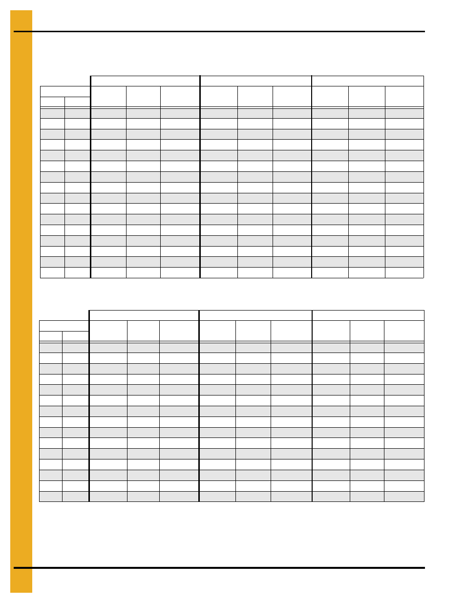 Drying time table…… 2s and 2221, Drying time table | Grain Systems PNEG-1915 User Manual | Page 44 / 90