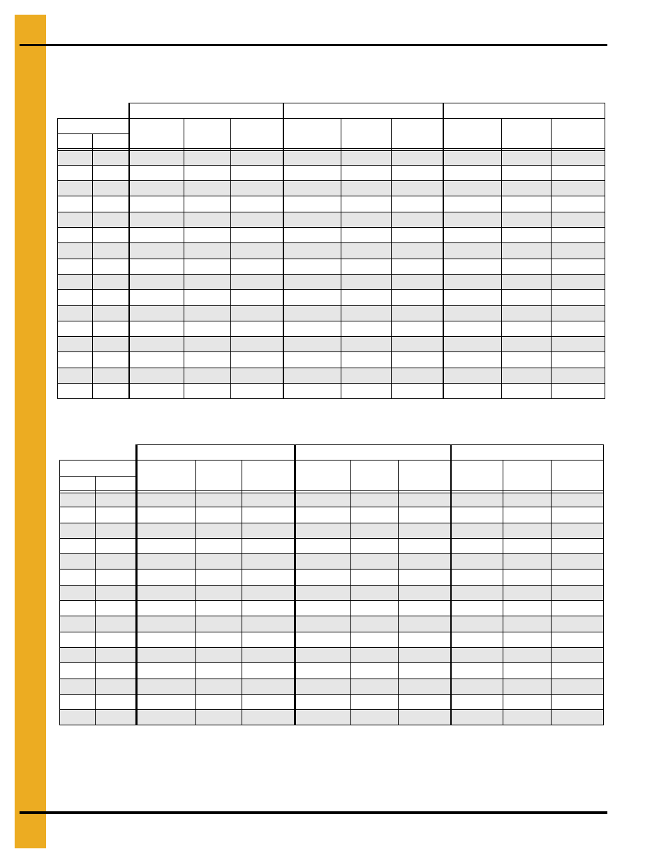 Drying time table…… 6s, d650 and 1226h, d600, Drying time table | Grain Systems PNEG-1915 User Manual | Page 48 / 90