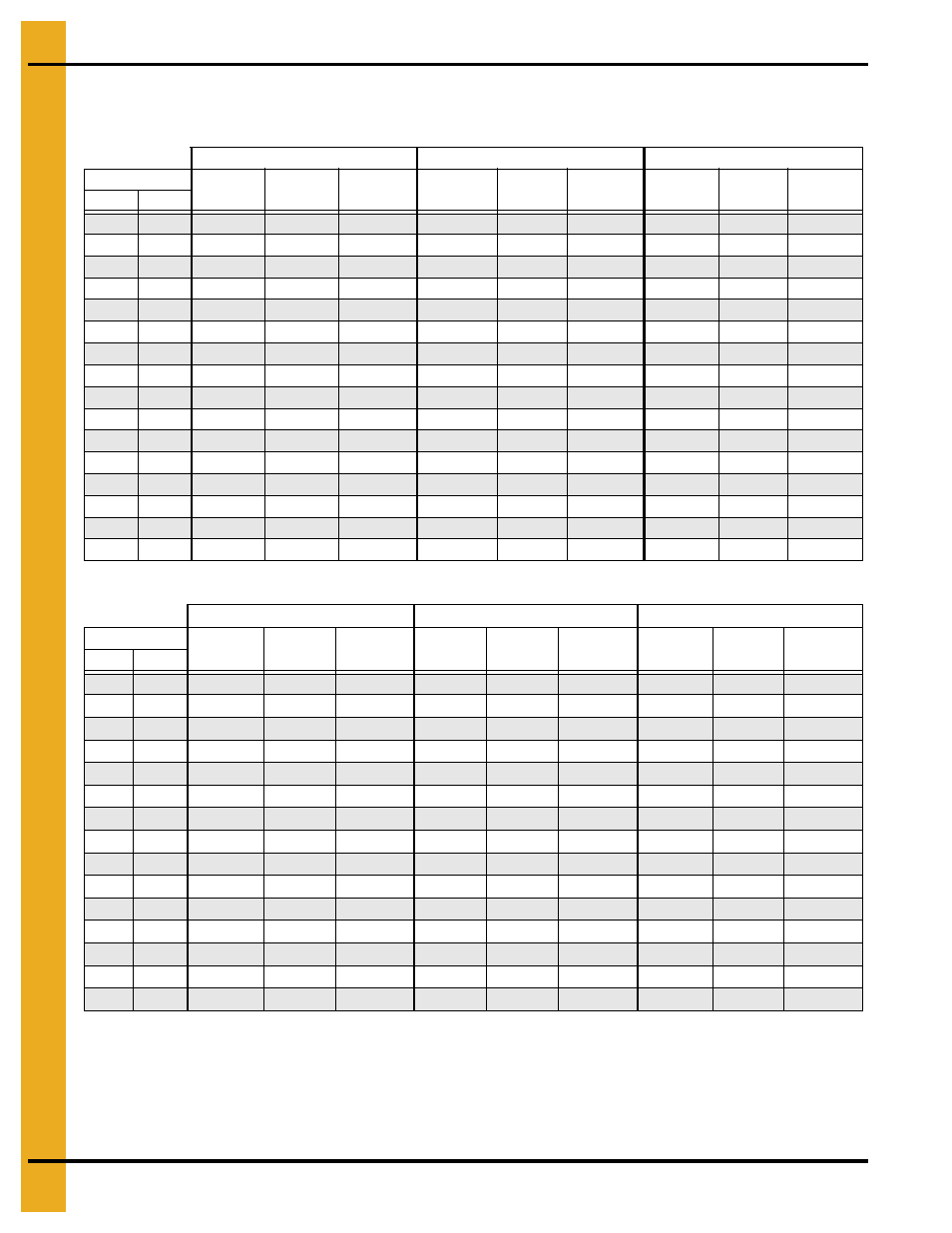Drying time table…… 4 and 3142, Drying time table | Grain Systems PNEG-1915 User Manual | Page 50 / 90