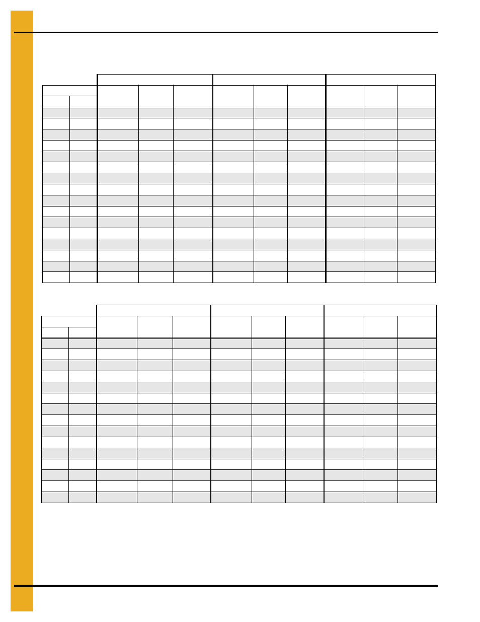 Drying time table…… 6 and 3262, Drying time table | Grain Systems PNEG-1915 User Manual | Page 62 / 90