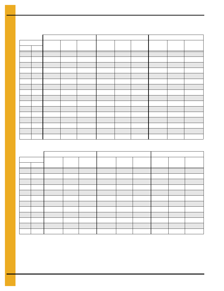 Drying time table…… 0 and 4203, Drying time table | Grain Systems PNEG-1915 User Manual | Page 74 / 90