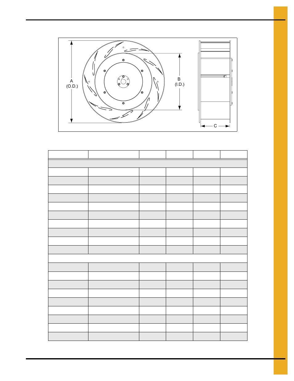 Fan wheel dimensions, Fan specifications | Grain Systems PNEG-163-08 User Manual | Page 23 / 78
