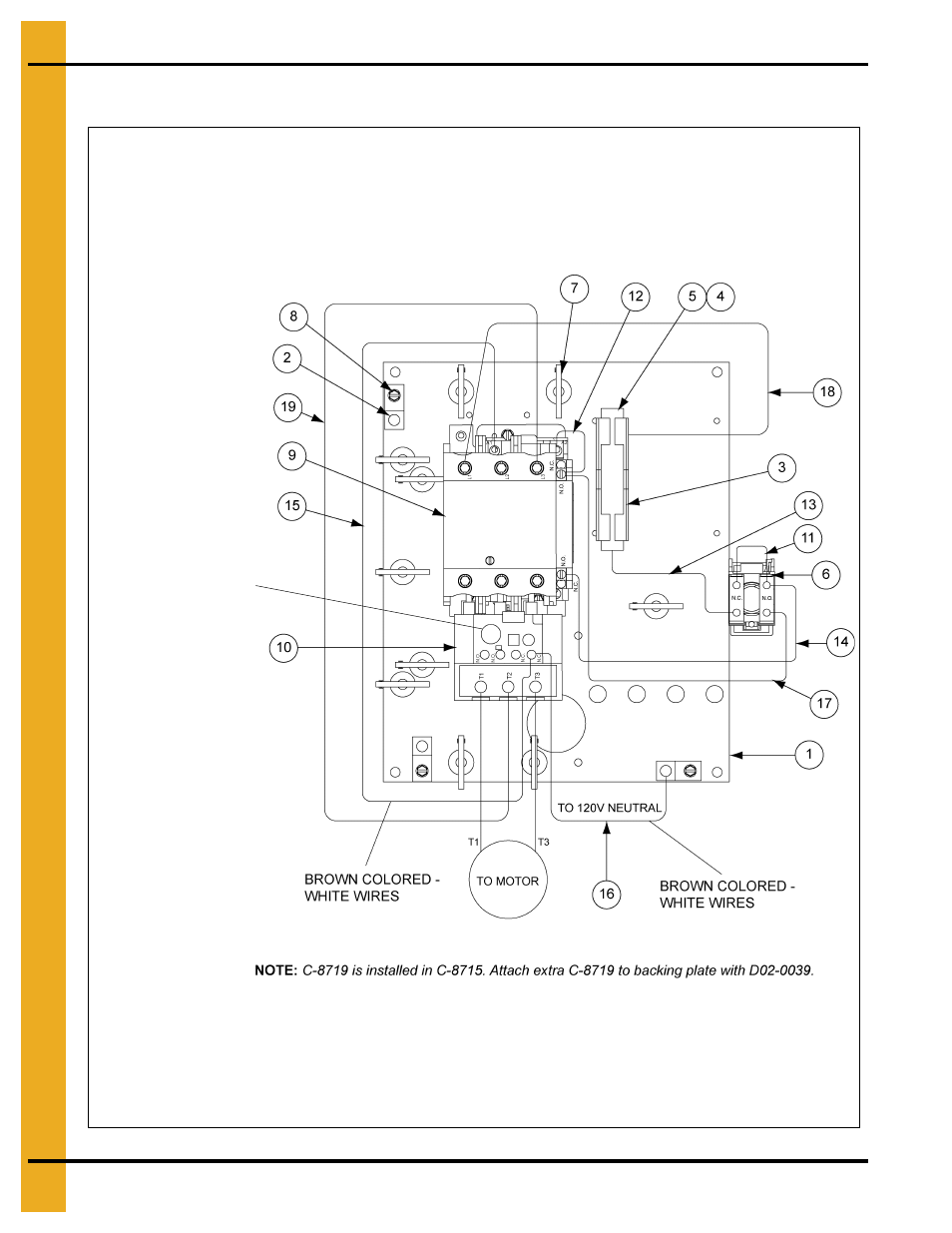 Small control panel 1 phase 230 volt (cps-230-1) | Grain Systems PNEG-163-08 User Manual | Page 50 / 78