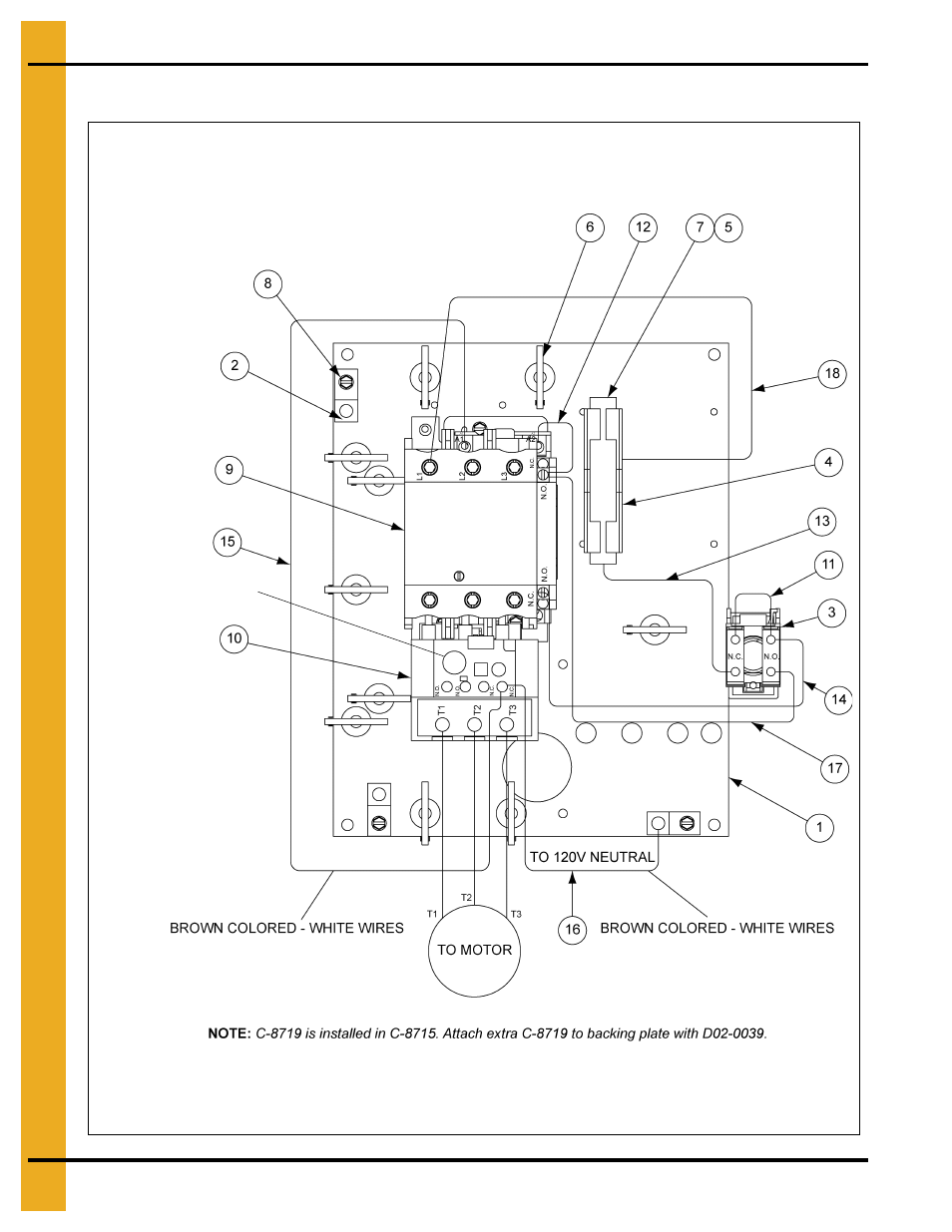 Small control panel 3 phase 230 volt (cps-230-3) | Grain Systems PNEG-163-08 User Manual | Page 52 / 78
