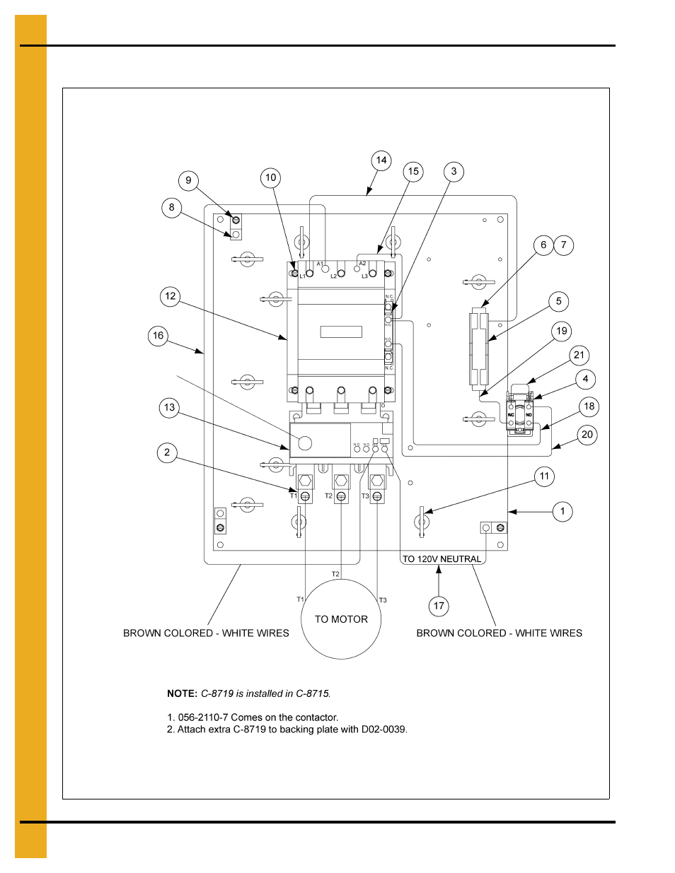 Large control panel 3 phase 230 volt (cpl-230-3) | Grain Systems PNEG-163-08 User Manual | Page 54 / 78