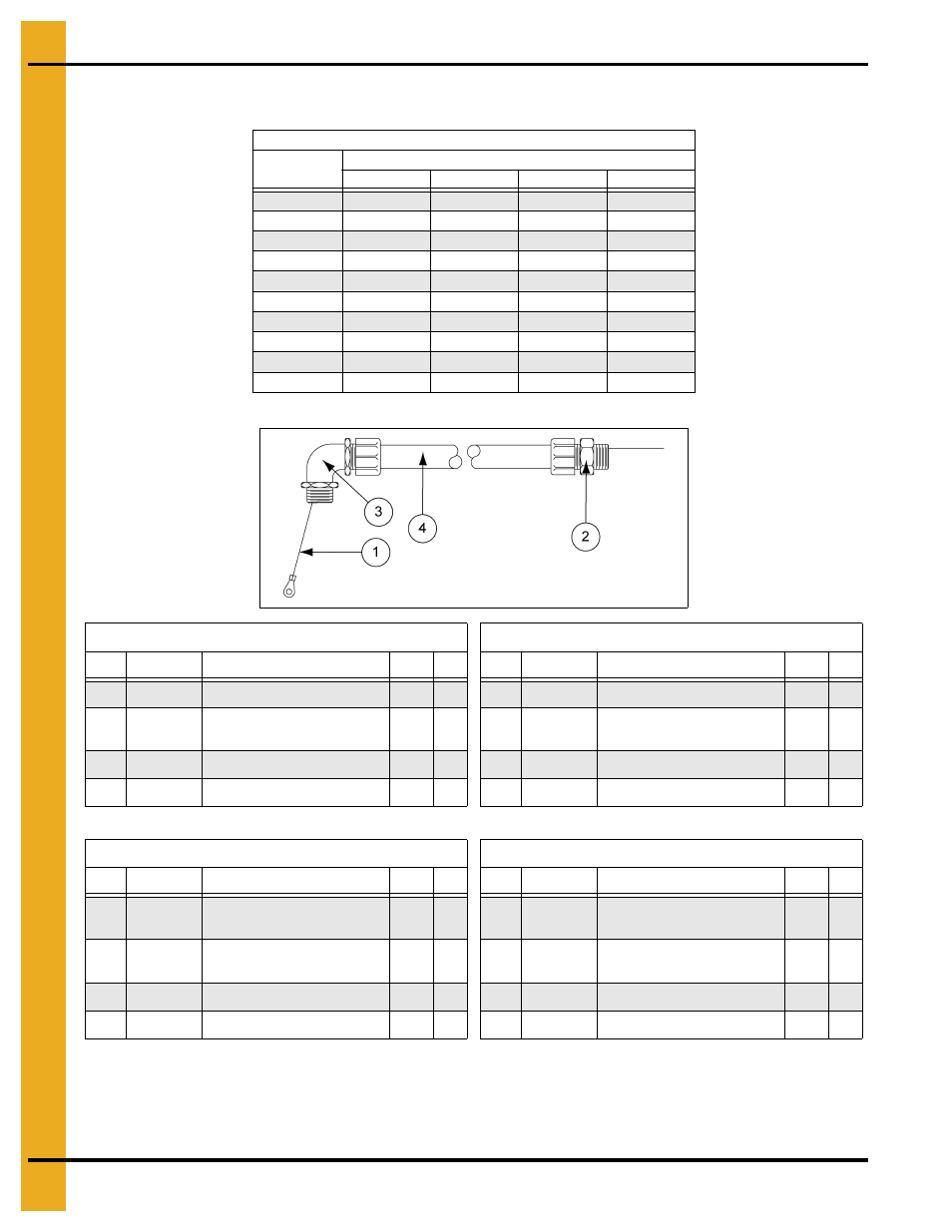 Motor conduit assembly, Parts list | Grain Systems PNEG-163-08 User Manual | Page 60 / 78