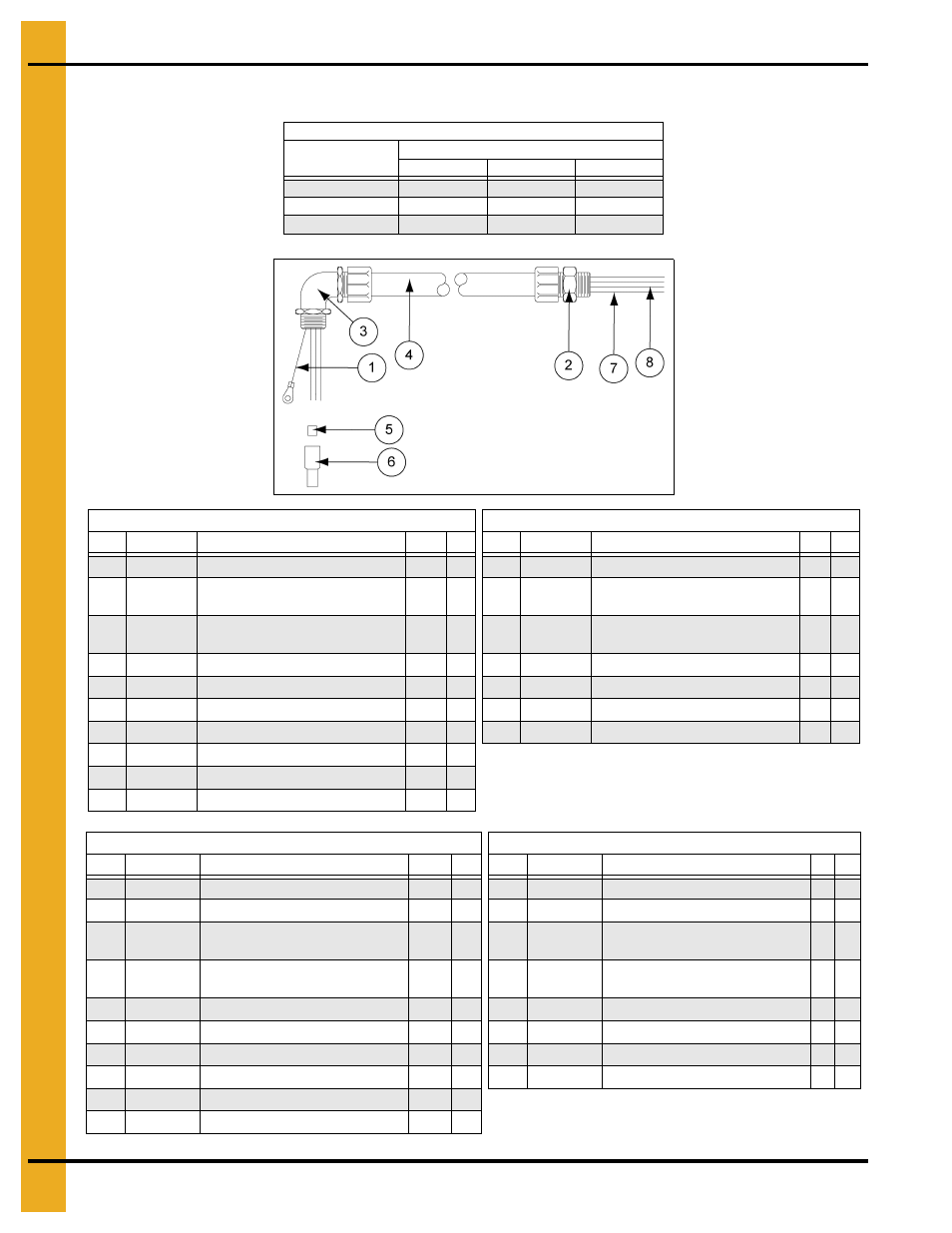 Motor conduit assembly, Continued), Parts list | Grain Systems PNEG-163-08 User Manual | Page 64 / 78