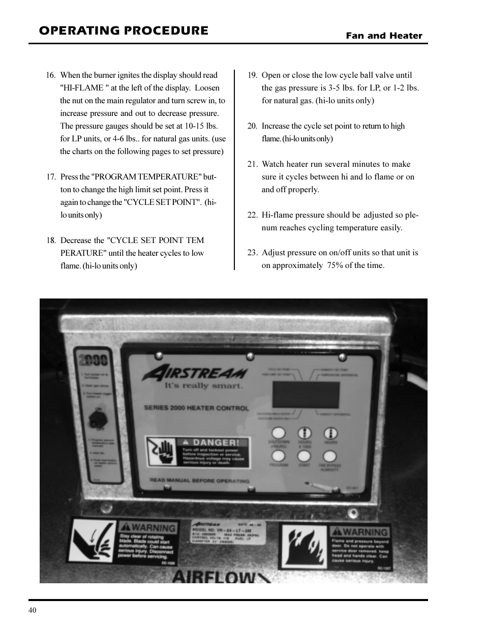 Operating procedure | Grain Systems PNEG-377 User Manual | Page 40 / 98