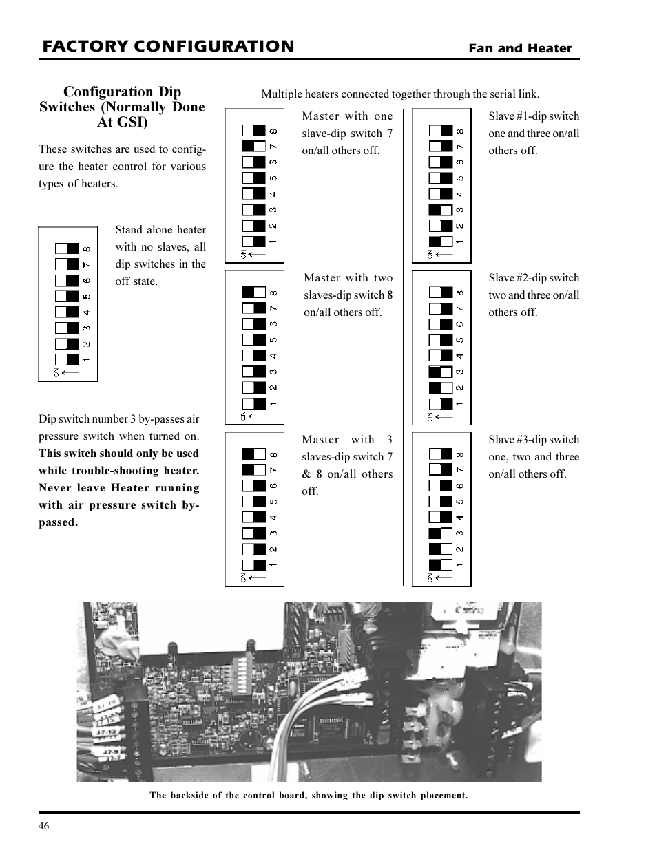 Factory configuration | Grain Systems PNEG-377 User Manual | Page 46 / 98