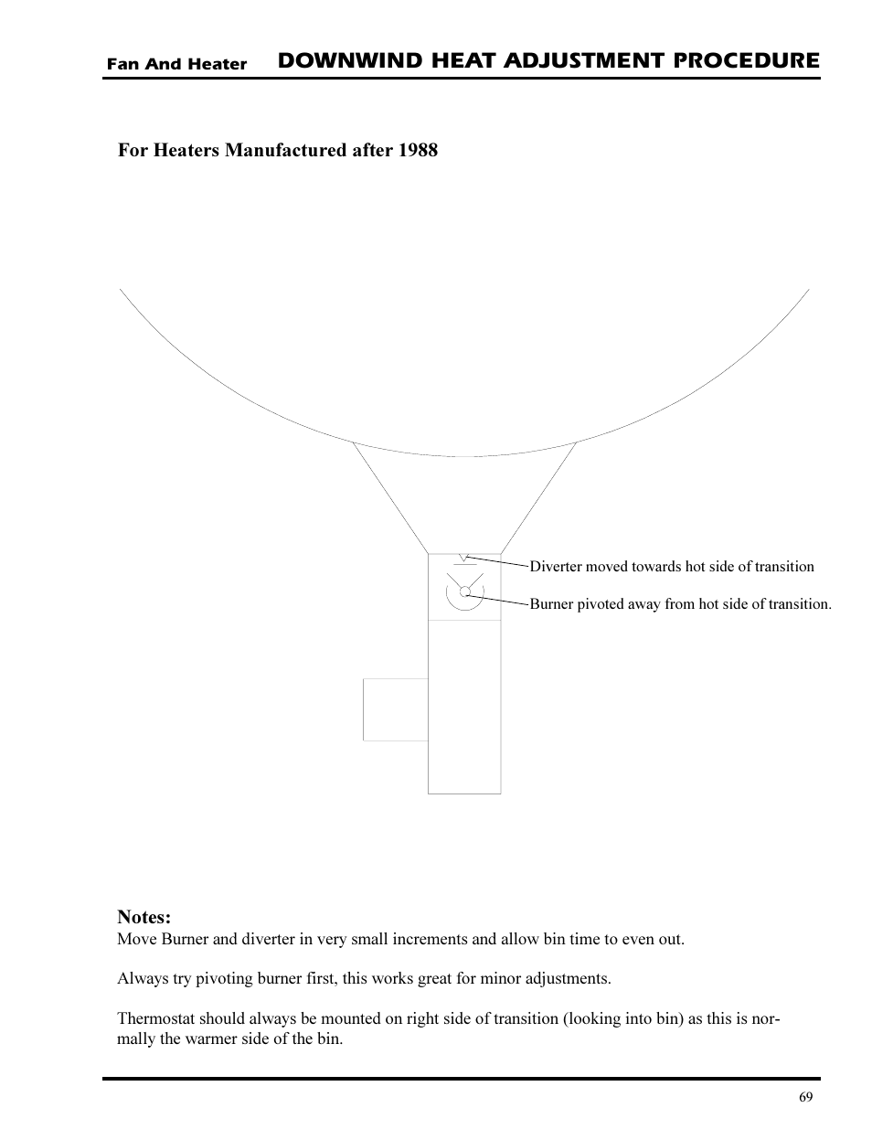 Downwind heat adjustment procedure | Grain Systems PNEG-377 User Manual | Page 69 / 98