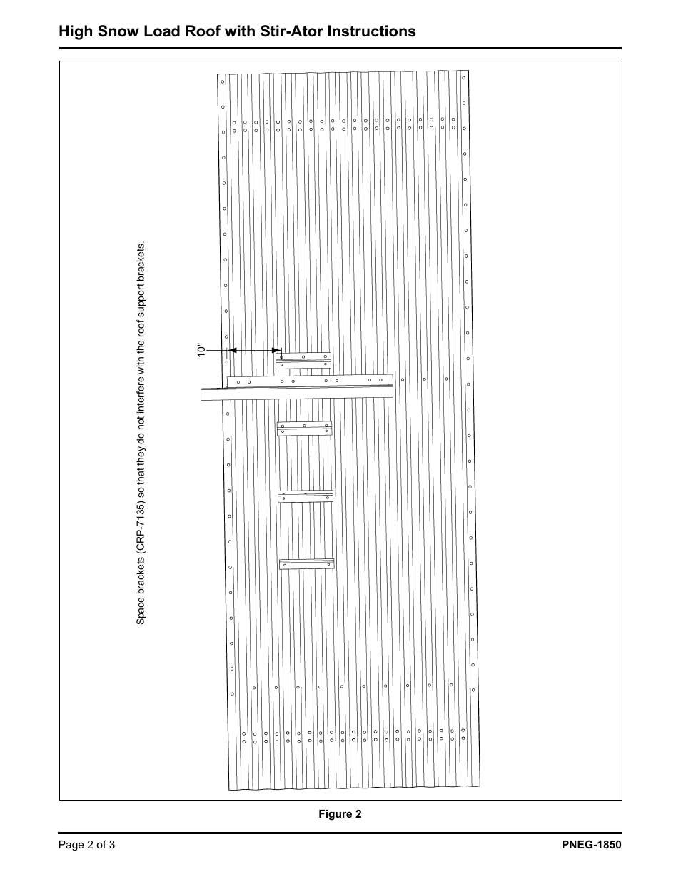 High snow load roof with stir-ator instructions | Grain Systems Bin Accessories PNEG-1850 User Manual | Page 2 / 3
