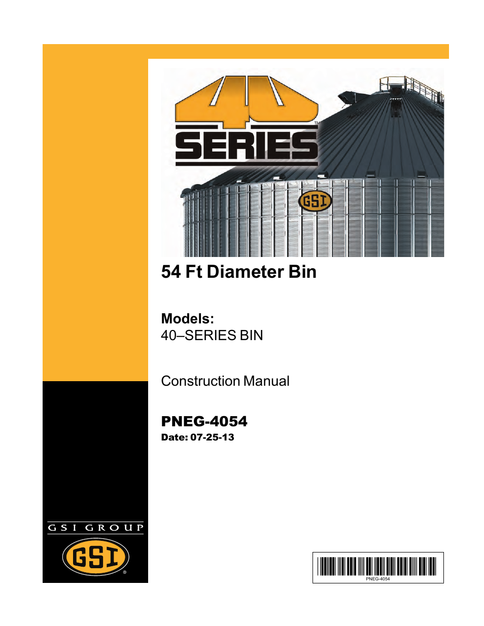 Grain Systems Tanks PNEG-4054 User Manual | 164 pages