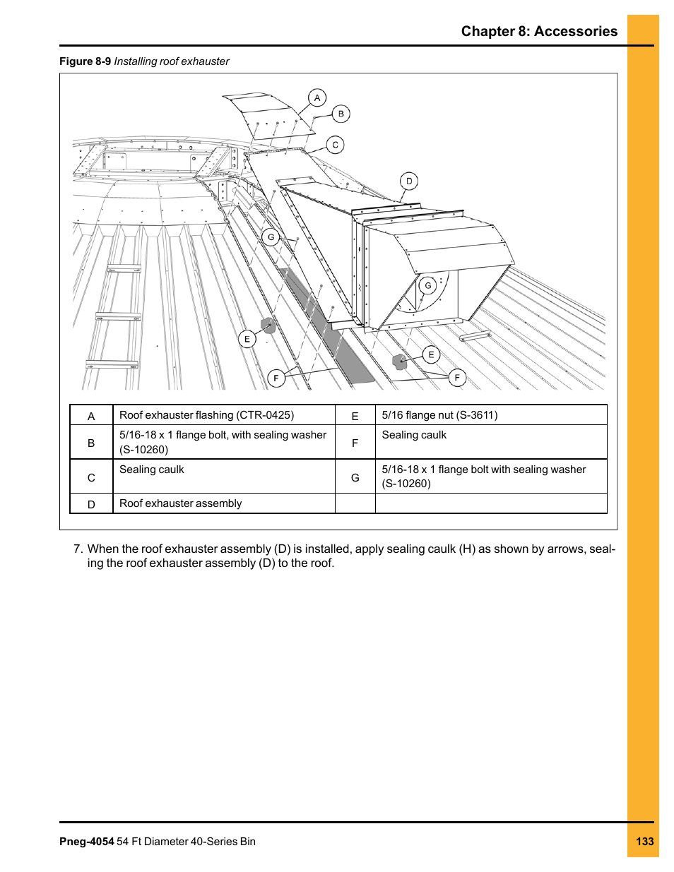 Chapter 8: accessories | Grain Systems Tanks PNEG-4054 User Manual | Page 133 / 164