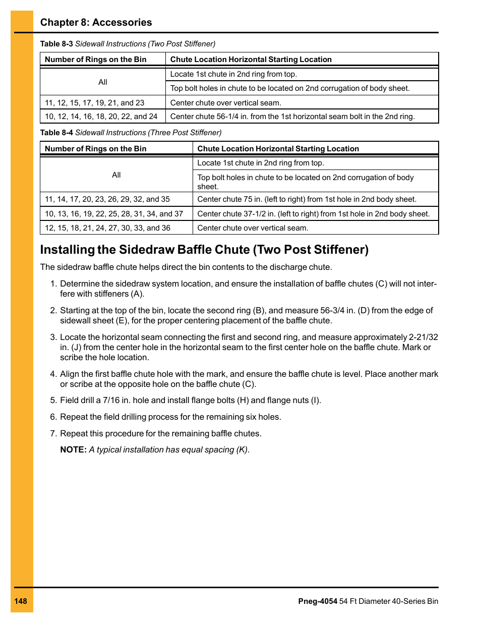 Chapter 8: accessories | Grain Systems Tanks PNEG-4054 User Manual | Page 148 / 164