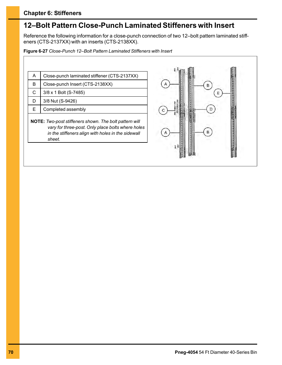 Chapter 6: stiffeners | Grain Systems Tanks PNEG-4054 User Manual | Page 70 / 164