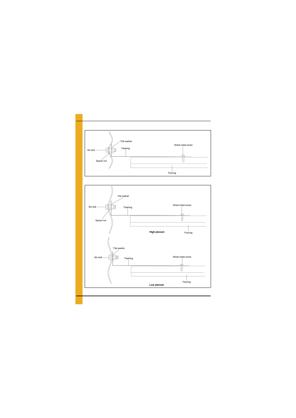 See figure 5b and, Flashing installation (continued) | Grain Systems Bin Flooring PNEG-1821 User Manual | Page 22 / 36