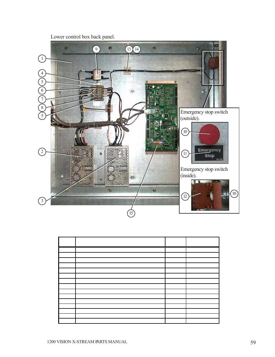 Lower control box back panel | Grain Systems PNEG-1616 User Manual | Page 59 / 70
