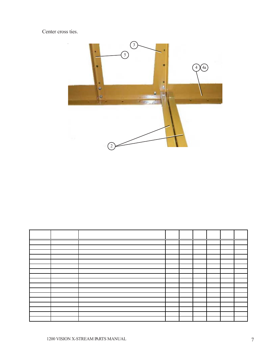 Frame center cross ties | Grain Systems PNEG-1616 User Manual | Page 7 / 70