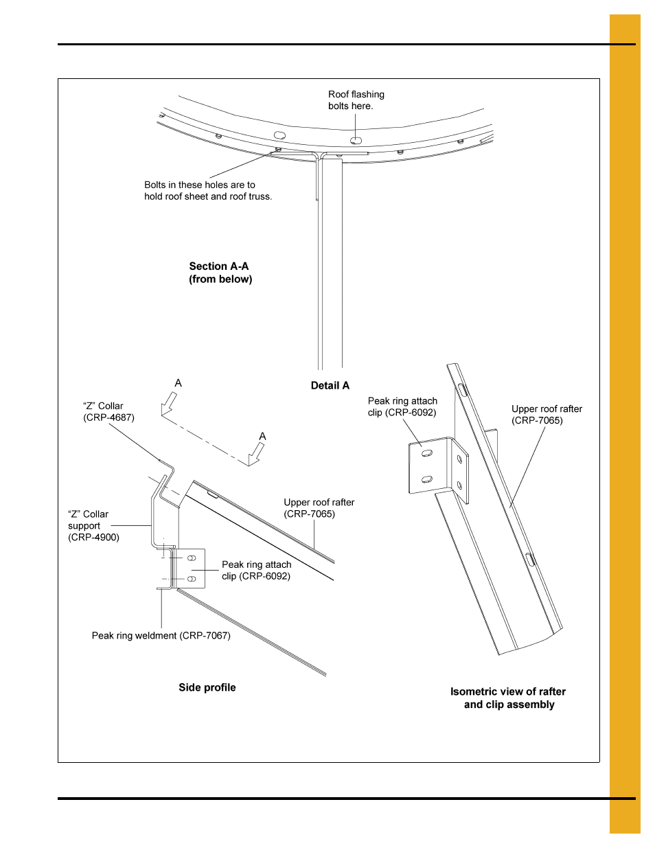 36' roof instructions | Grain Systems Bin Accessories PNEG-1893 User Manual | Page 13 / 20