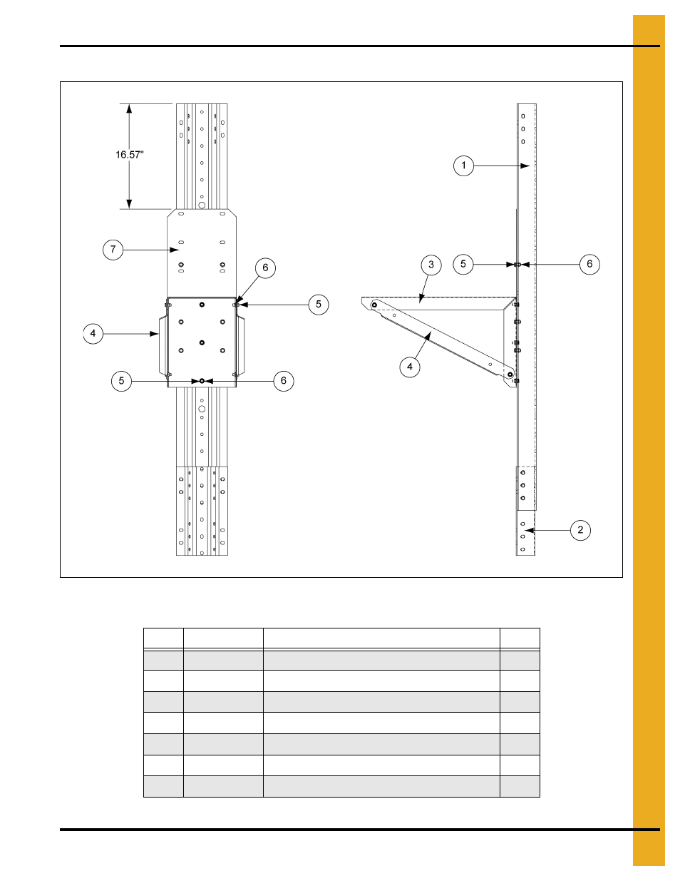 Top module location, Dryer dimensions, stiffener and catwalk locations | Grain Systems PNEG-1744 User Manual | Page 17 / 20