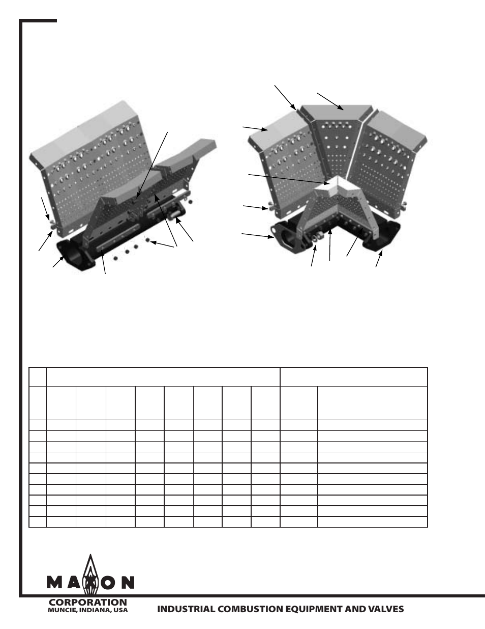 Series np-le airflo, Burners, Corporation | Industrial combustion equipment and valves | Grain Systems PNEG-526 User Manual | Page 102 / 192