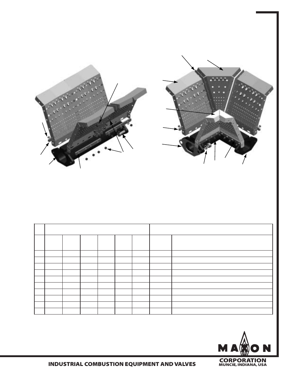 Series np-le airflo, Burners, Corporation | Industrial combustion equipment and valves | Grain Systems PNEG-526 User Manual | Page 103 / 192