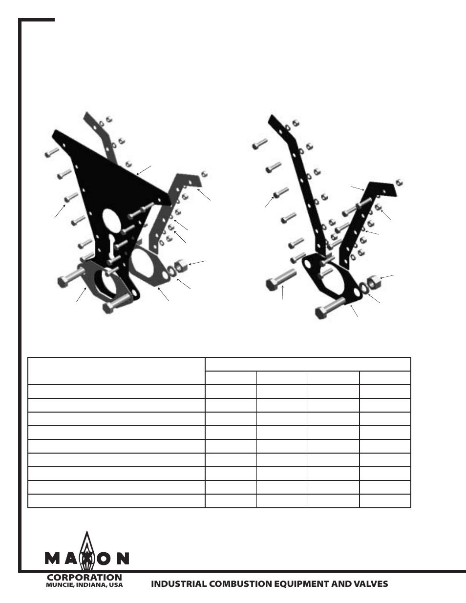 Series np-le airflo, Corporation, Industrial combustion equipment and valves | End plate fastener kit body to body fastener kit | Grain Systems PNEG-526 User Manual | Page 106 / 192