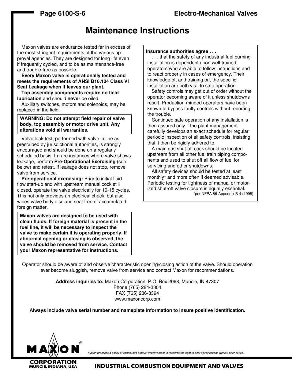 Maintenance instructions | Grain Systems PNEG-526 User Manual | Page 120 / 192