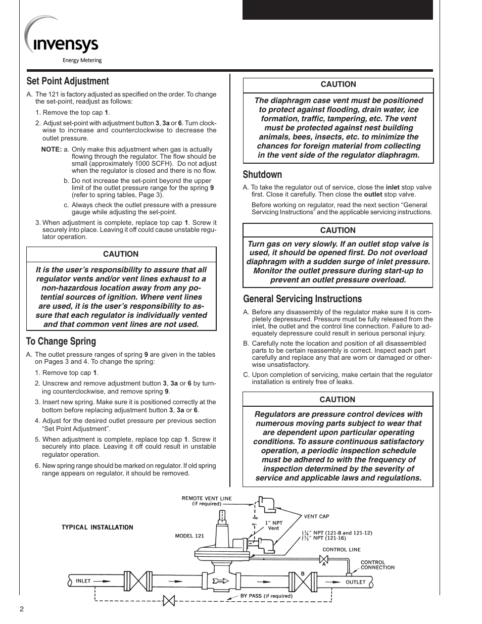 Shutdown, Set point adjustment, General servicing instructions | Grain Systems PNEG-526 User Manual | Page 170 / 192