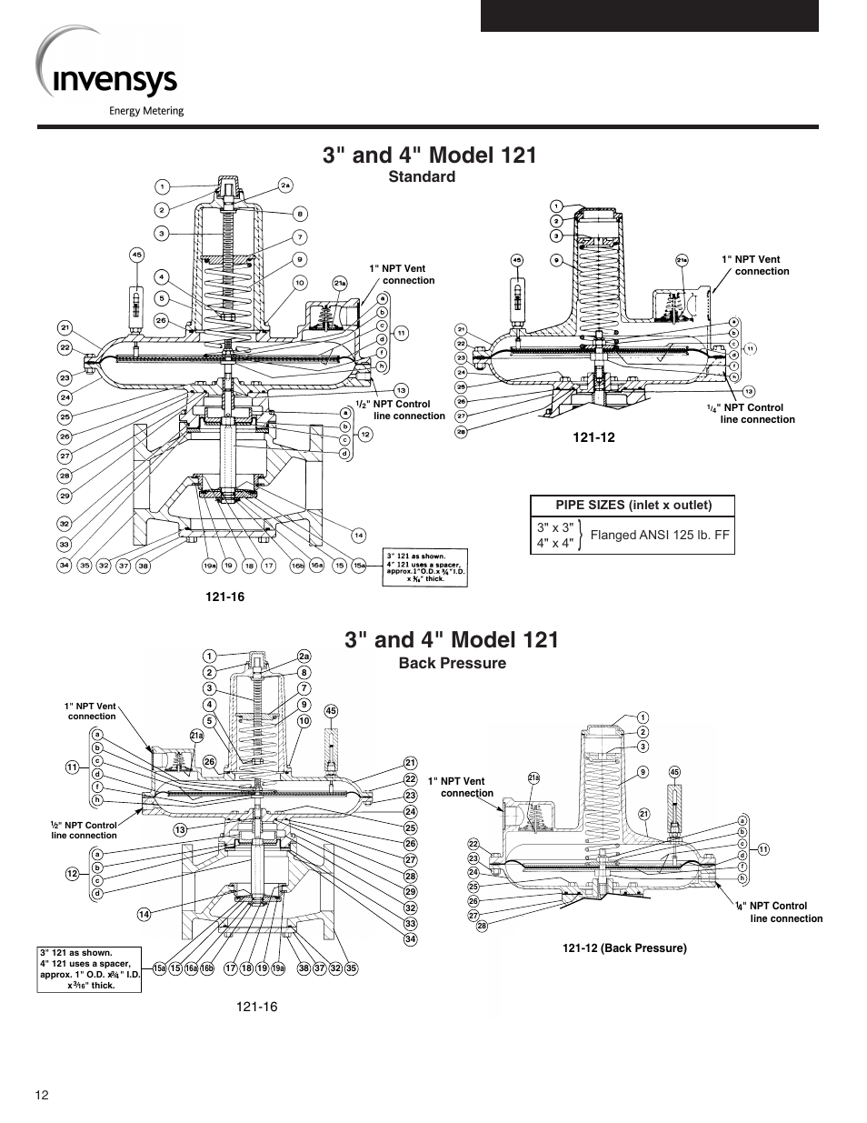 Standard, Back pressure, 12 (back pressure) | Grain Systems PNEG-526 User Manual | Page 176 / 192