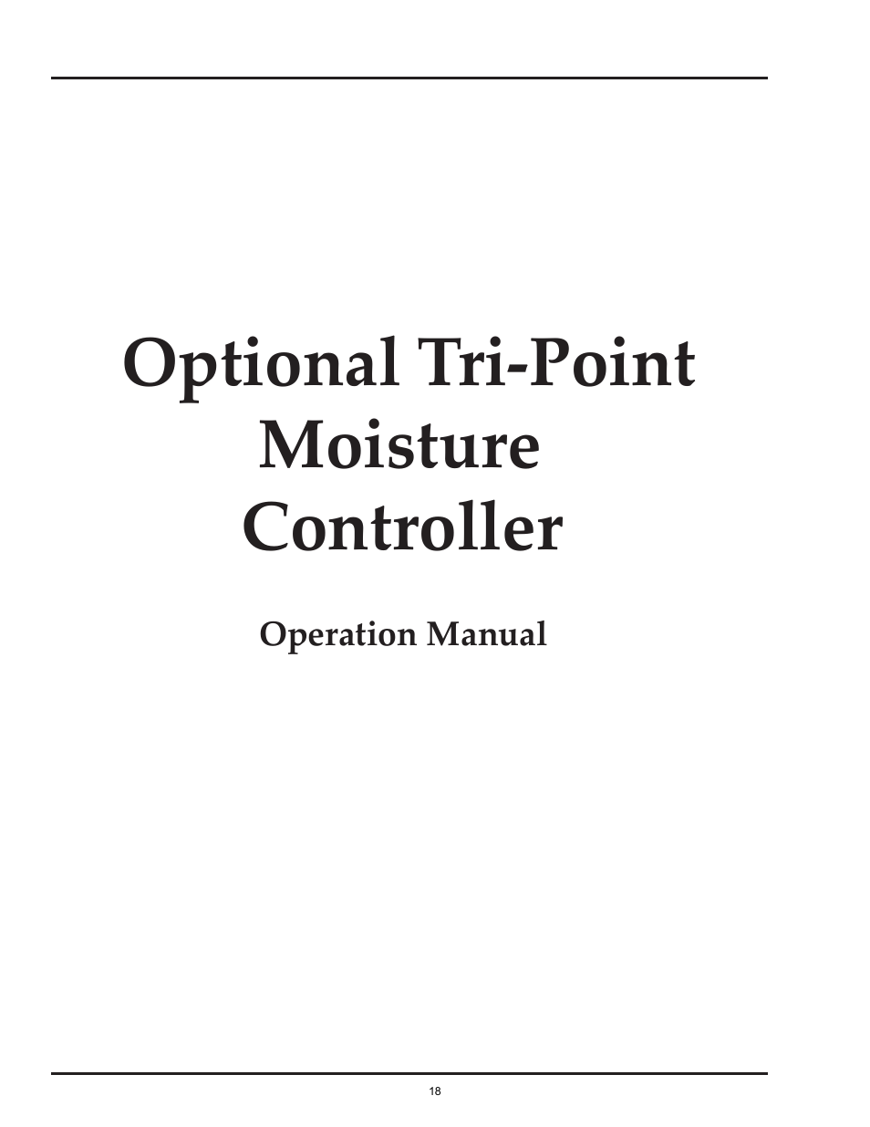 Optional tri-point moisture controller | Grain Systems PNEG-526 User Manual | Page 18 / 192