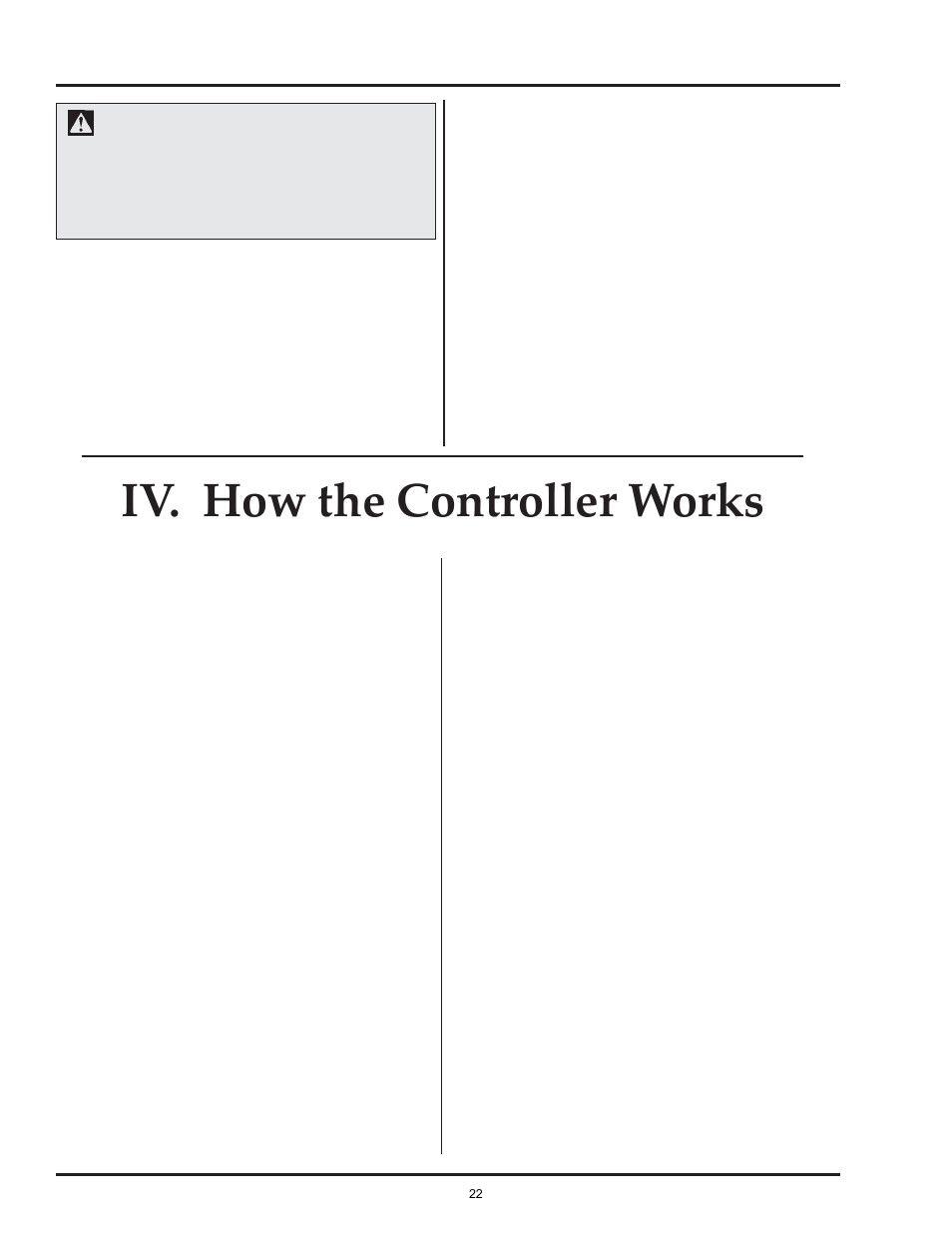 Iv. how the controller works | Grain Systems PNEG-526 User Manual | Page 22 / 192