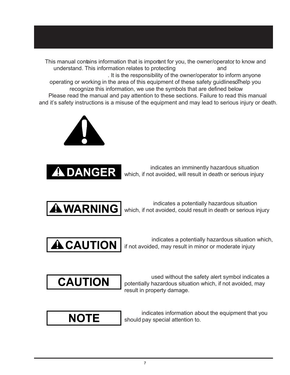 Safety guidelines | Grain Systems PNEG-526 User Manual | Page 7 / 192