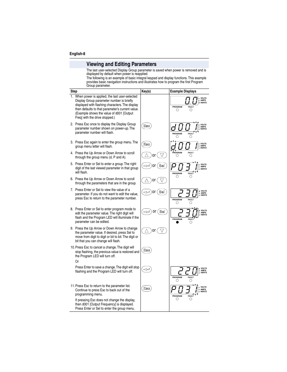 Viewing and editing parameters, English-8 | Grain Systems PNEG-526 User Manual | Page 88 / 192
