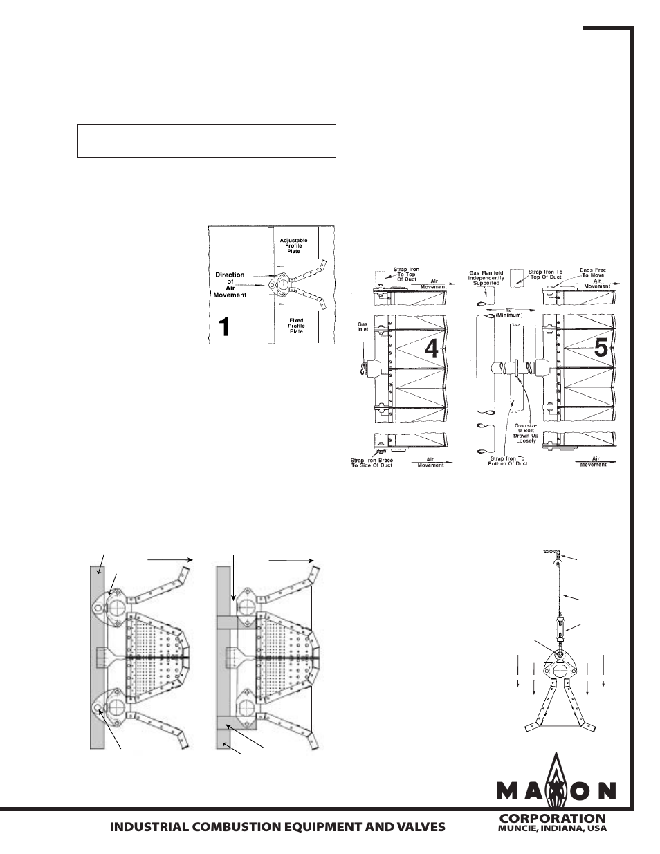 Installation instructions, Series np-le airflo, Burners | Corporation, Industrial combustion equipment and valves, General, Supports | Grain Systems PNEG-526 User Manual | Page 97 / 192