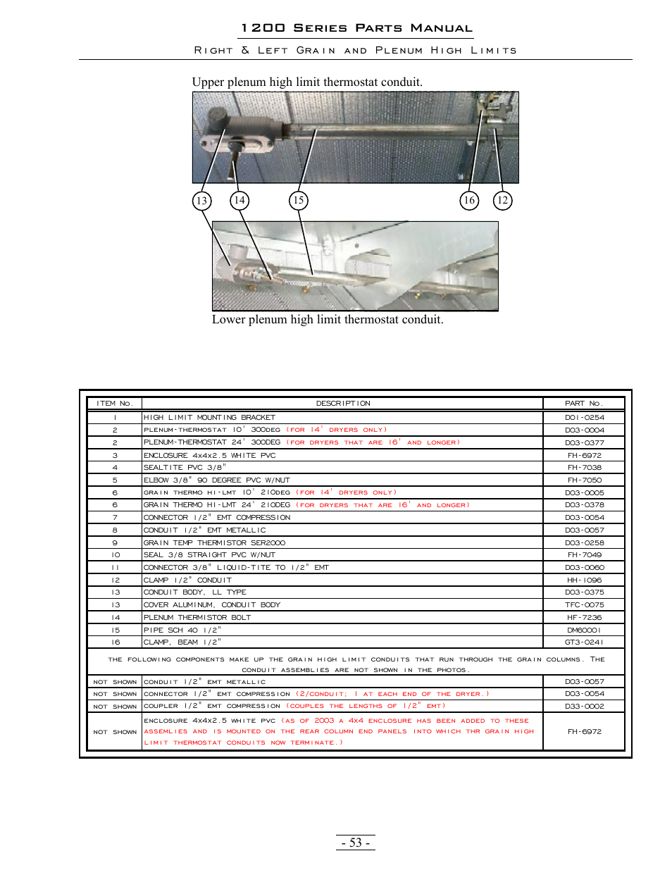 1200 series parts manual | Grain Systems PNEG-1342 User Manual | Page 53 / 72