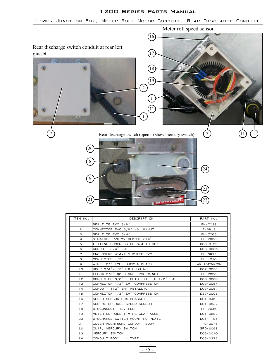 1200 series parts manual | Grain Systems PNEG-1342 User Manual | Page 55 / 72