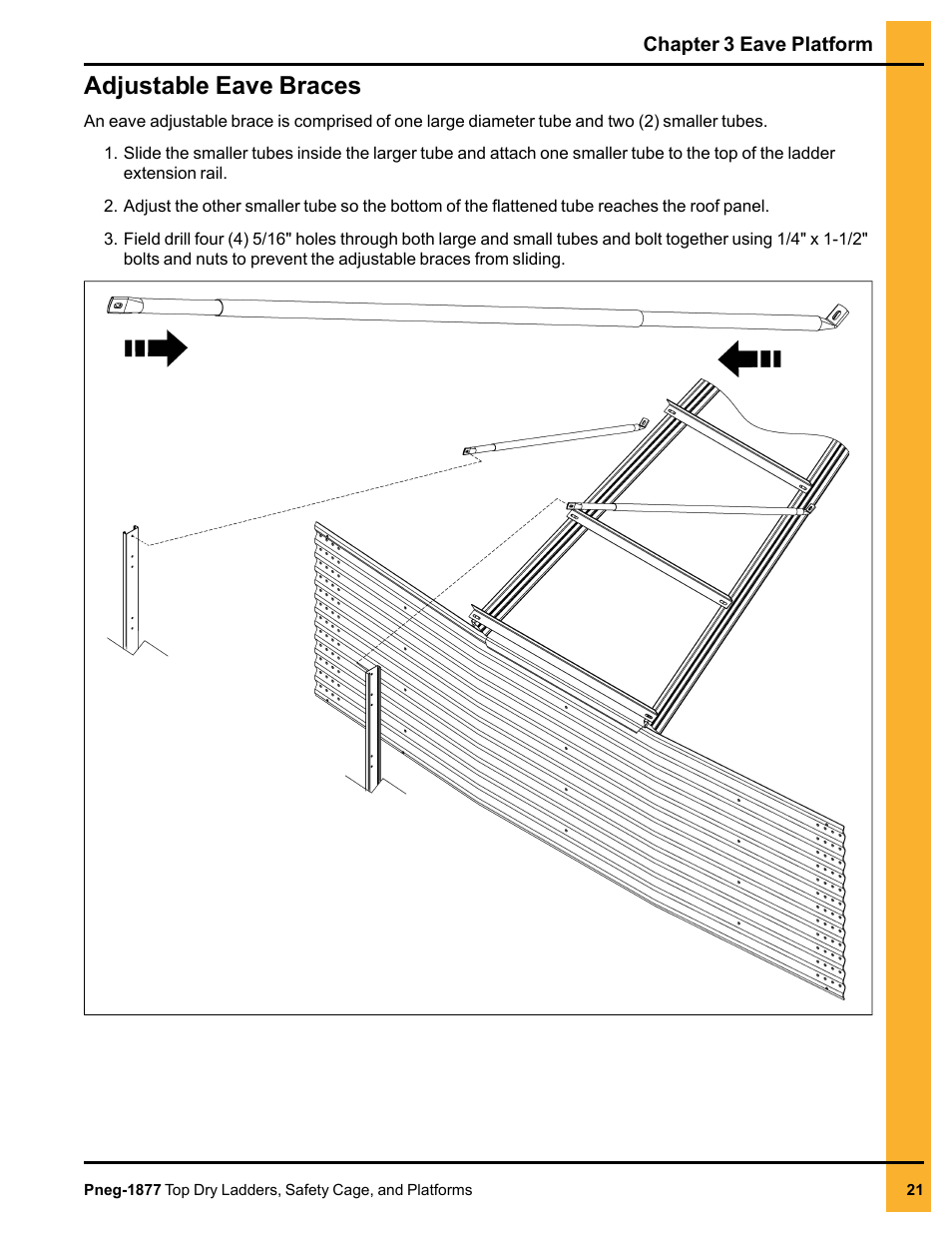 Adjustable eave braces | Grain Systems PNEG-1877 User Manual | Page 21 / 36