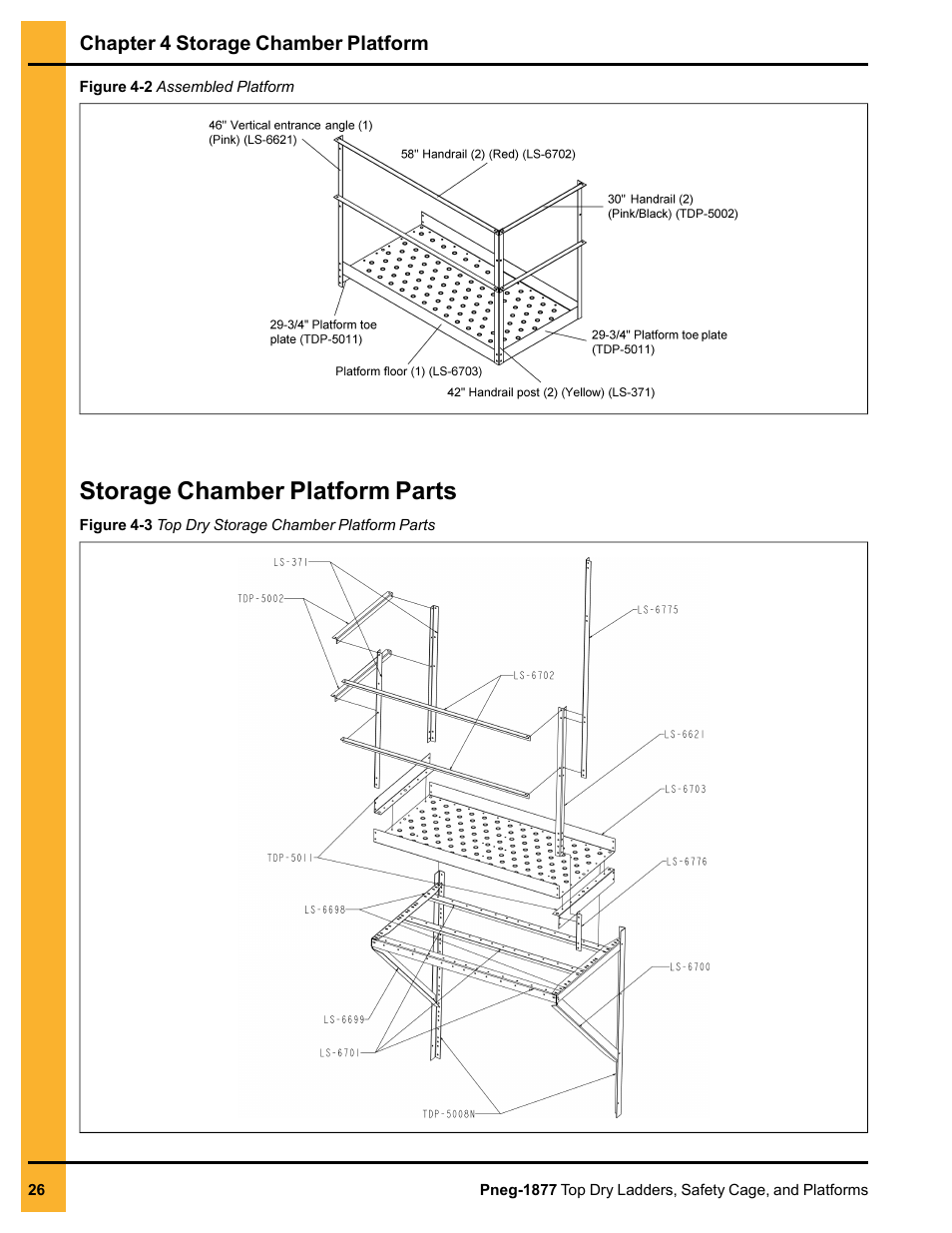 Storage chamber platform parts | Grain Systems PNEG-1877 User Manual | Page 26 / 36
