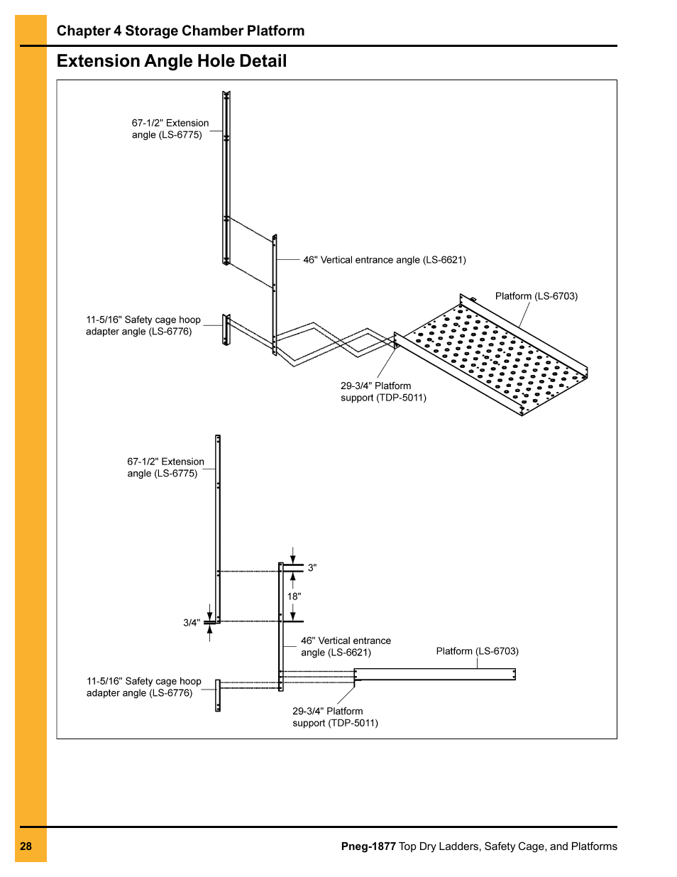 Extension angle hole detail | Grain Systems PNEG-1877 User Manual | Page 28 / 36