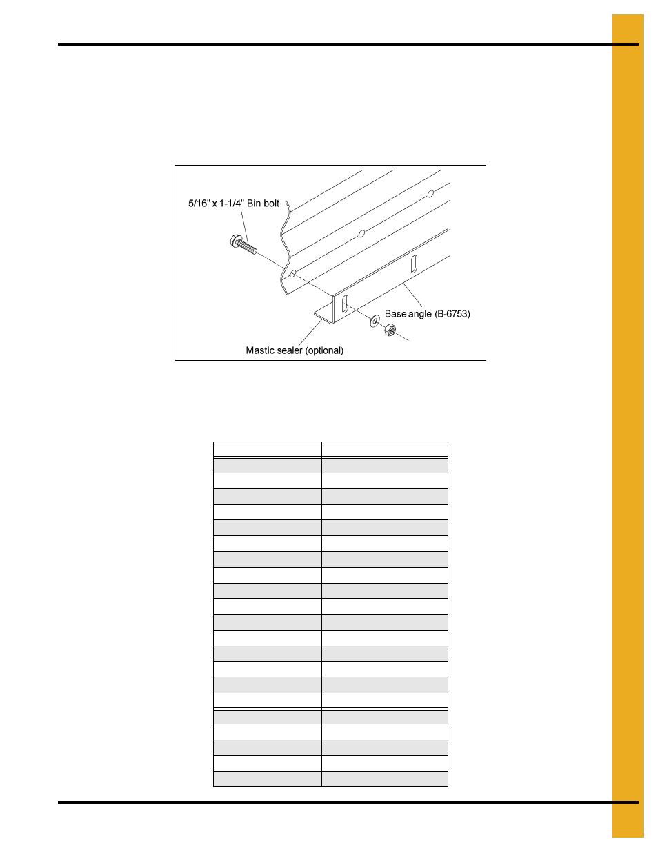 Base angle installation, Bin assembly | Grain Systems Tanks PNEG-1400 User Manual | Page 21 / 54