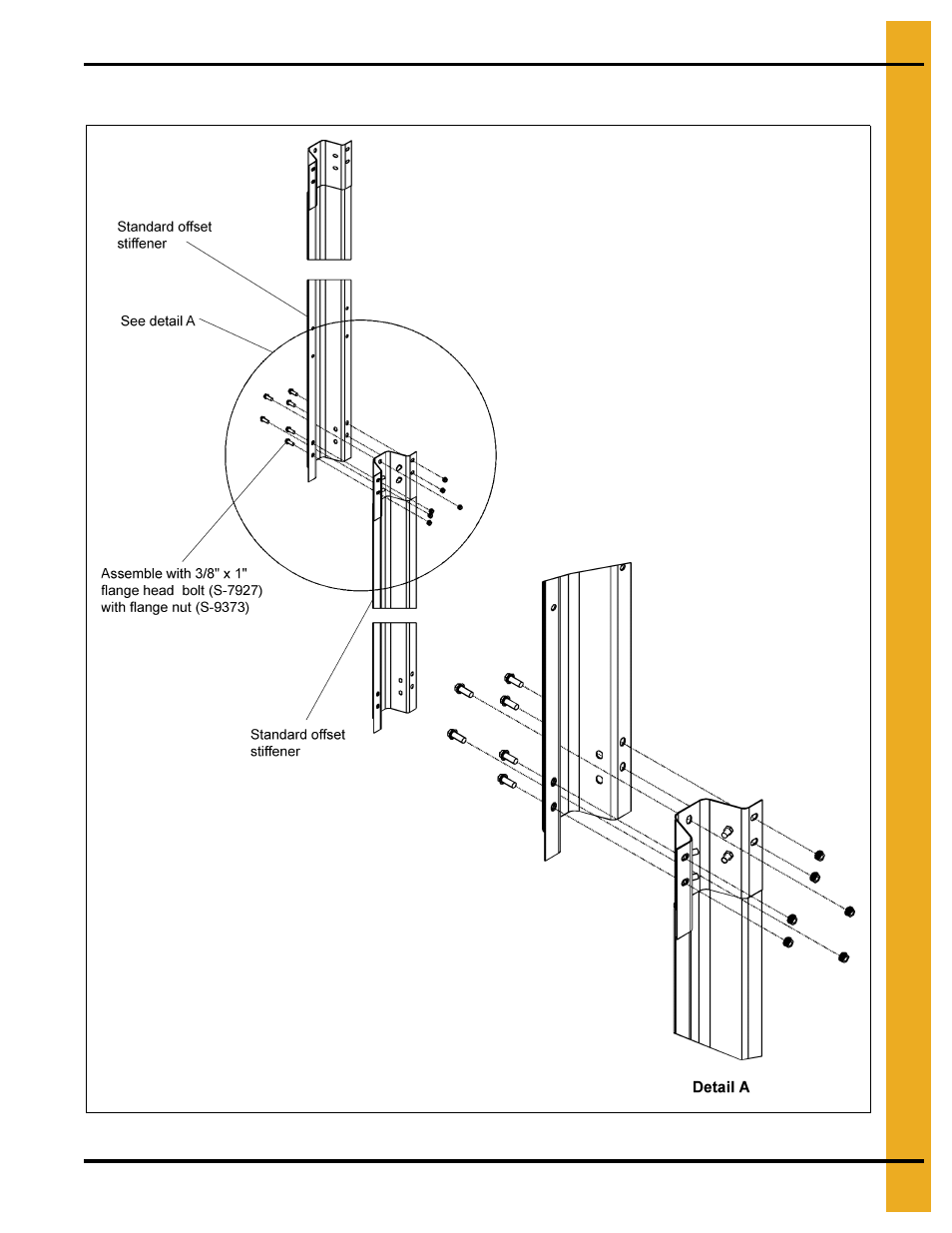 Stiffener splice details | Grain Systems Tanks PNEG-1400 User Manual | Page 31 / 54