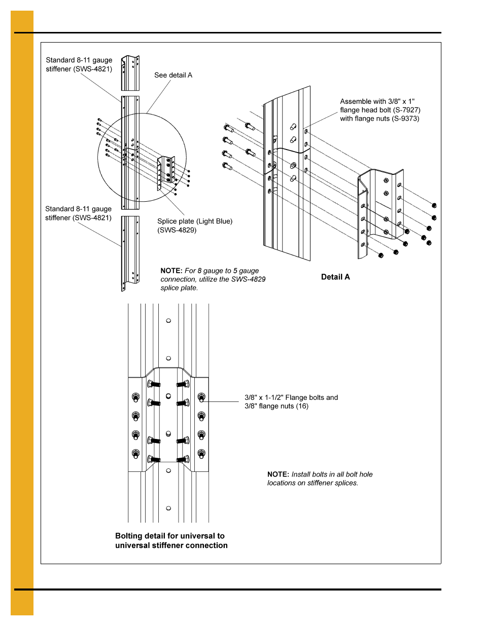 4" wcl commercial tank stiffener instructions | Grain Systems Tanks PNEG-1400 User Manual | Page 32 / 54