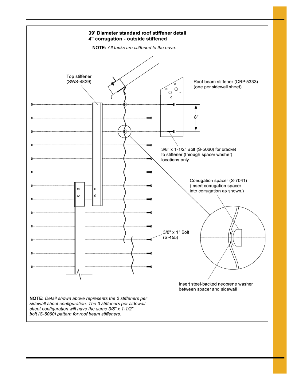 4" wcl commercial tank stiffener instructions | Grain Systems Tanks PNEG-1400 User Manual | Page 39 / 54