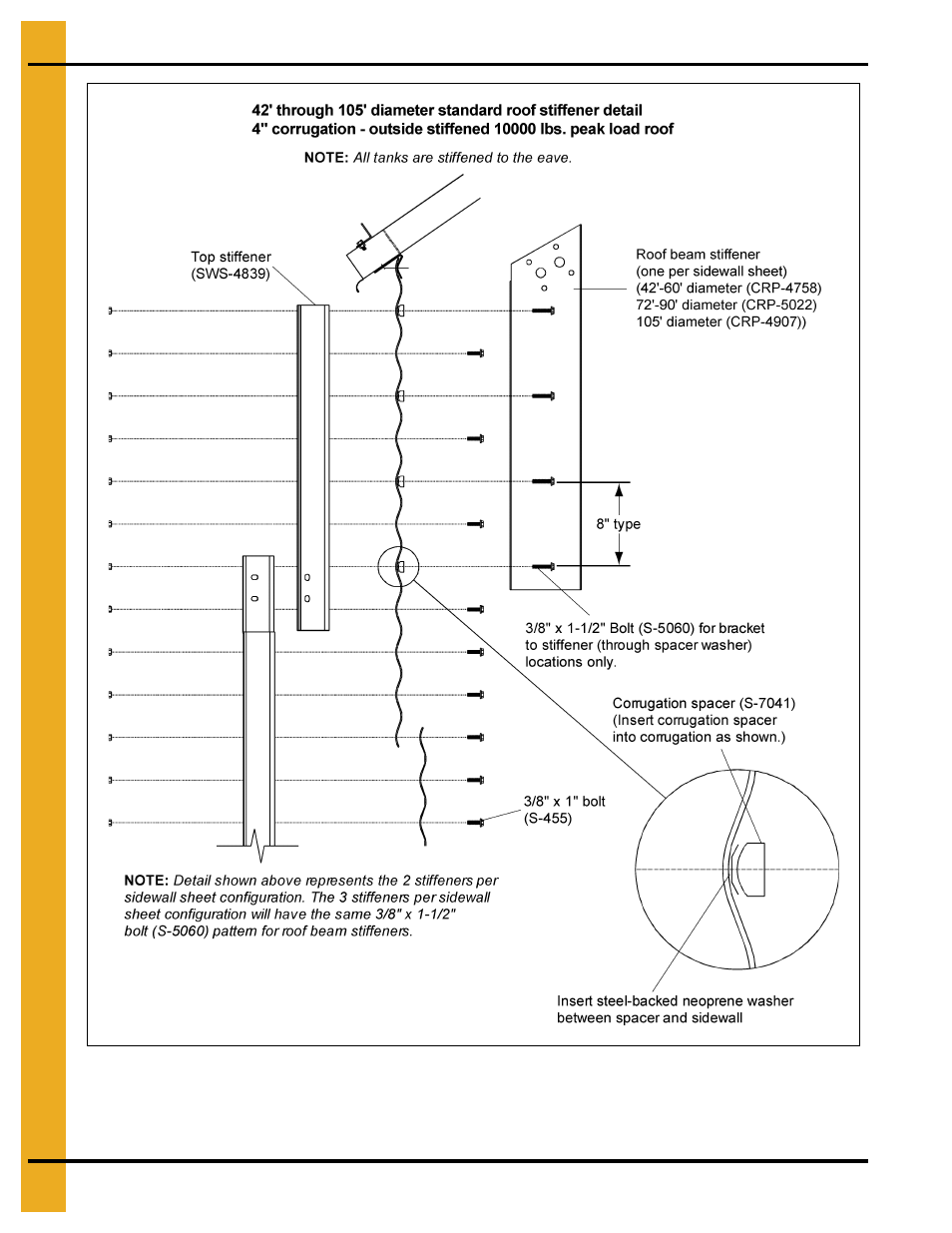 4" wcl commercial tank stiffener instructions | Grain Systems Tanks PNEG-1400 User Manual | Page 40 / 54