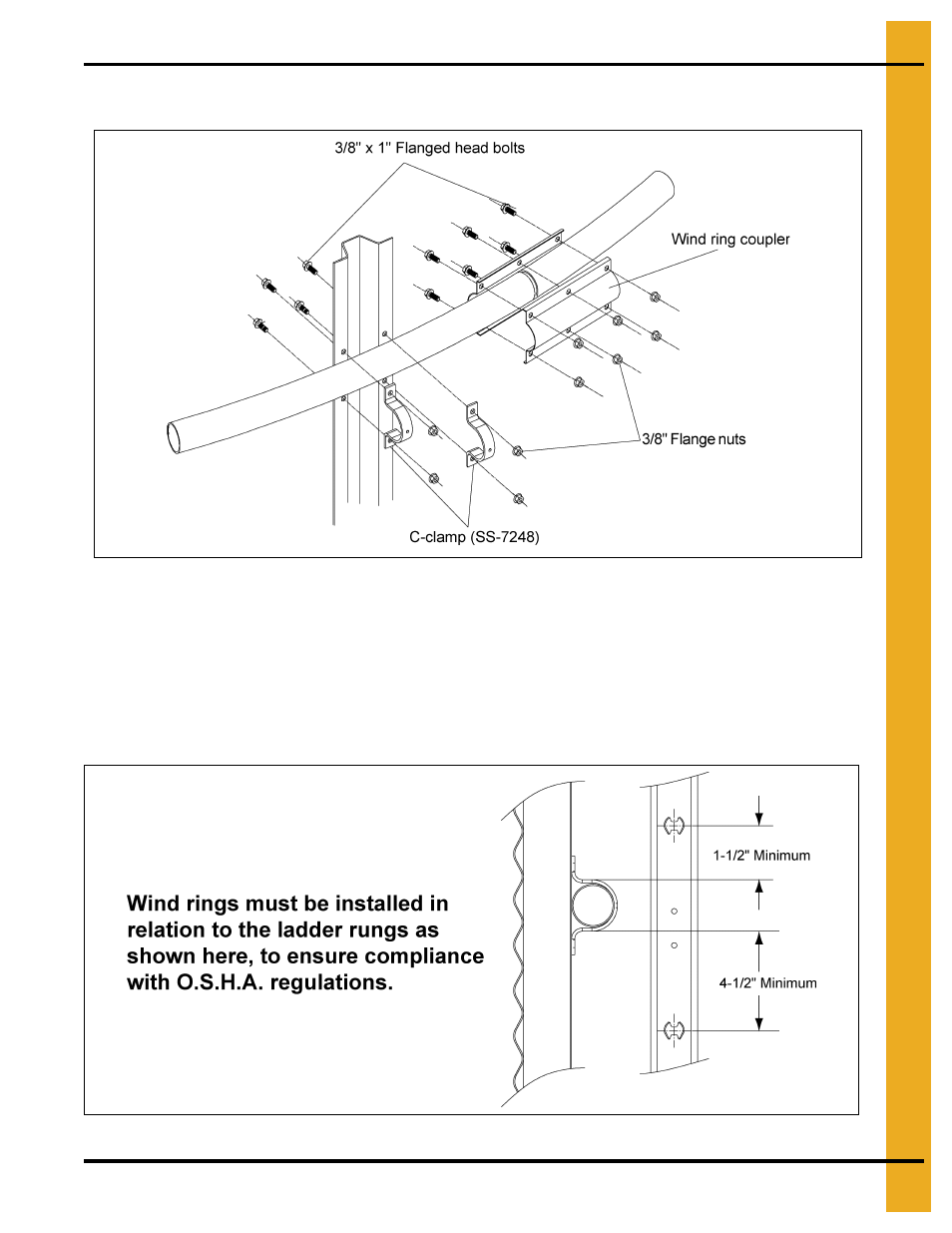 Wind ring and access door assembly, Chapter 5 wind ring and access door assembly, Wind ring assembly | Grain Systems Tanks PNEG-1400 User Manual | Page 43 / 54