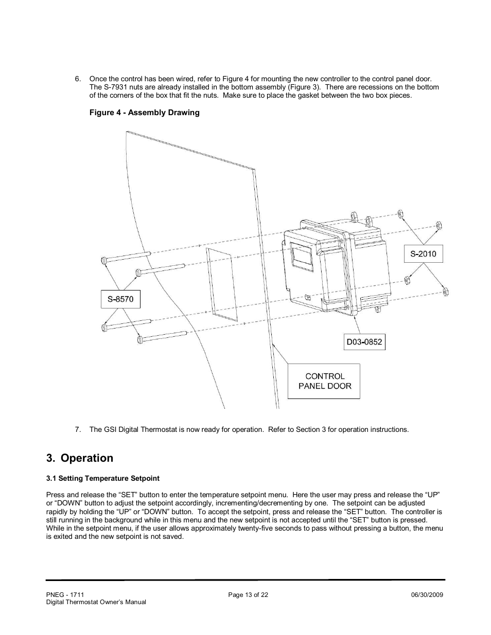 Operation | Grain Systems PNEG-1711 User Manual | Page 13 / 22